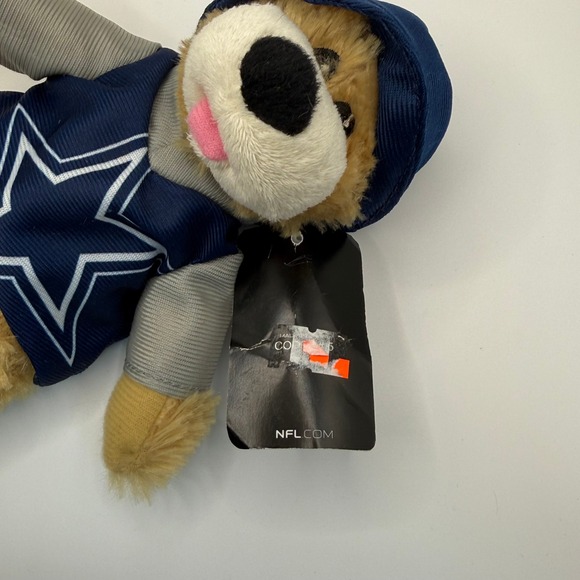 Dallas Cowboys NFL Plush Teddy Bear Good Stuff Blue Jersey Hat 2012 Bucket Hat - Picture 3 of 5